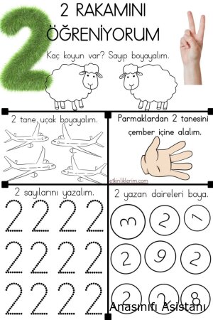 2 Rakamını Öğreniyorum
