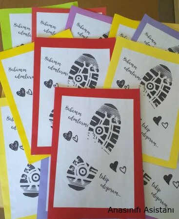 Babalar Günü Renkli Çalışmalar