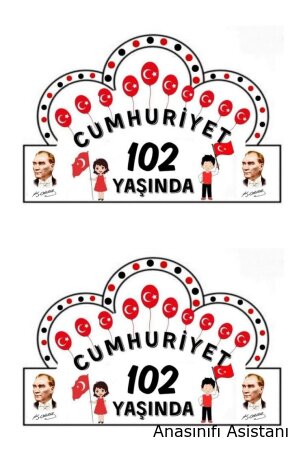 Cumhuriyet Bayramı Taç Yapımı (Hazır Kalıplar)