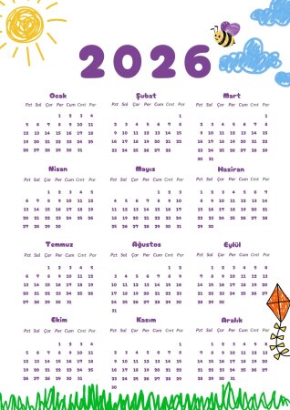 2026  4 Farklı Takvim Pdf